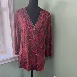Sami & Jo Paisley print top XL